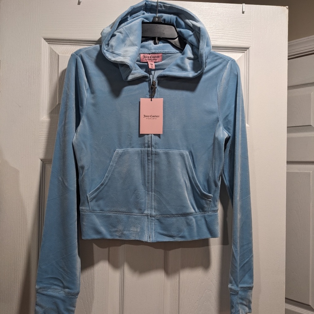 Juicy Couture Light Blue Tracksuit Jacket women's size small